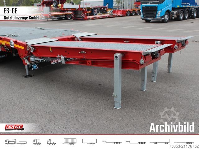 Semirremolque de plataforma baja FAYMONVILLE Multimax Plus Satteltieflader Hebebett