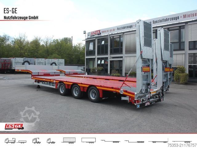 Semirremolque de plataforma baja FAYMONVILLE MAX Trailer MAX100 Semi-Tieflader Hebebett