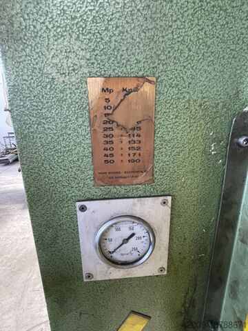 Presse hydraulique à double colonne Hans Schoen UTE 50