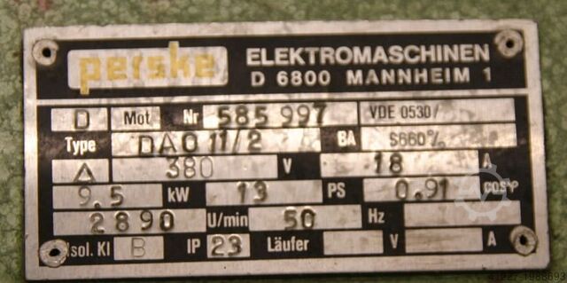 Frequentieomvormer 110/165 V 200/300 Hz 8,3/12,5 kVA Perske 12,5 DWO 11/10