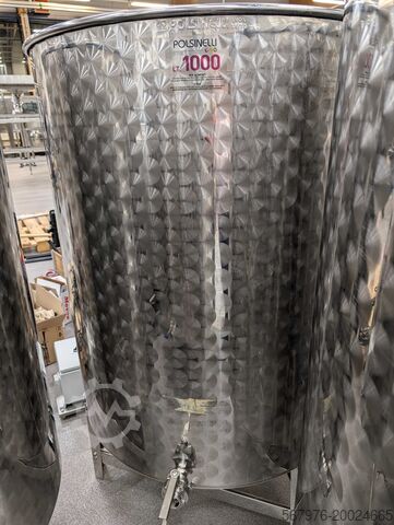 Polsinelli öppna rostfria ståltankar Polsinelli 1000L Open Tanks
