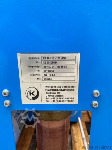 Luftfuktare för ventilationssystem Klingenburg KB16/15-170-110