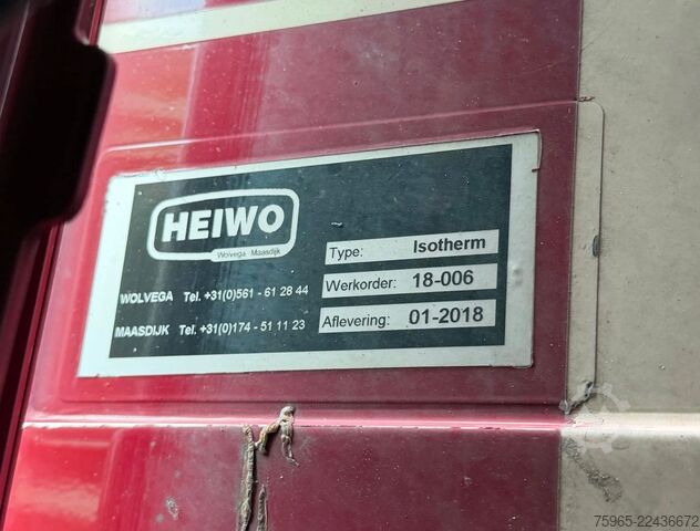 Vrachtwagen met bakwagen VOLVO FH 13.500 I-PARK COOL FULL AIR HEIWO ISOLATED BO