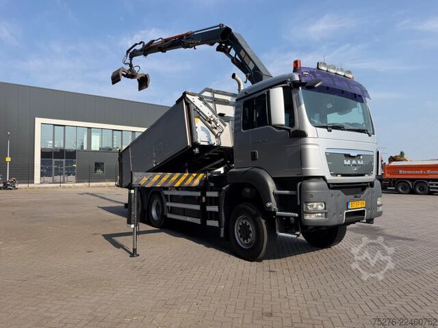 Ανατρεπόμενο όχημα με γερανό MAN TGS 28.480 6x4-4 BL Kipper / HMF 2420 K3