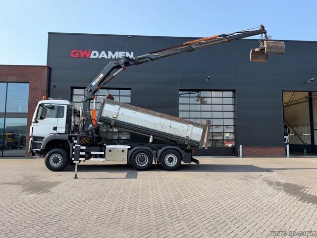 Ανατρεπόμενο όχημα με γερανό MAN TGS 28.480 6x4-4 BL Kipper / HMF 2420 K3