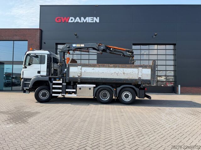 Ανατρεπόμενο όχημα με γερανό MAN TGS 28.480 6x4-4 BL Kipper / HMF 2420 K3