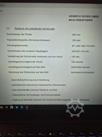 CNC-drejebænk GEORG GWD 1300/600/20