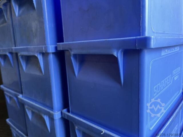 Transportdoos stapelen Doos stapelen SSI Schäfer Typ: 14/6-4 / 28 Stück/ blau Außenabm.: 210 x 150 x 123 mm (BxTxH)