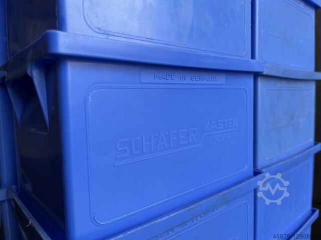 Transportdoos stapelen Doos stapelen SSI Schäfer Typ: 14/6-4 / 28 Stück/ blau Außenabm.: 210 x 150 x 123 mm (BxTxH)