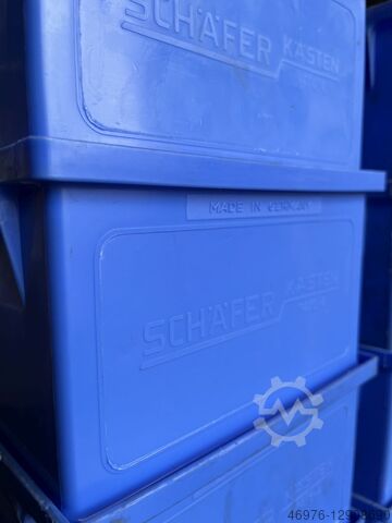 Transportdoos stapelen Doos stapelen SSI Schäfer Typ: 14/6-4 / 56 Stück/ blau Außenabm.: 210 x 150 x 123 mm (BxTxH)