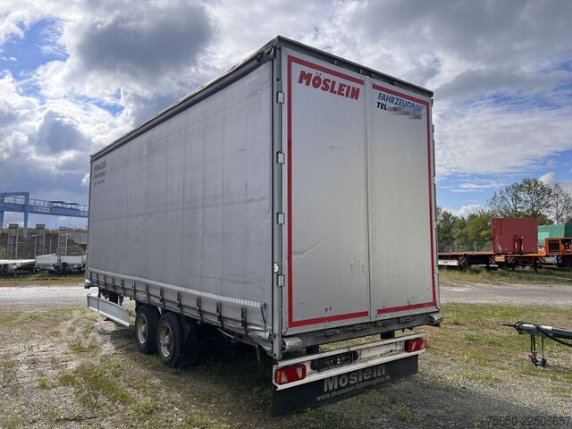 Remorcă deschisă cu prelată Möslein TPF 11-D Schwebheim  Tandem- Planenanhänger Durchladen