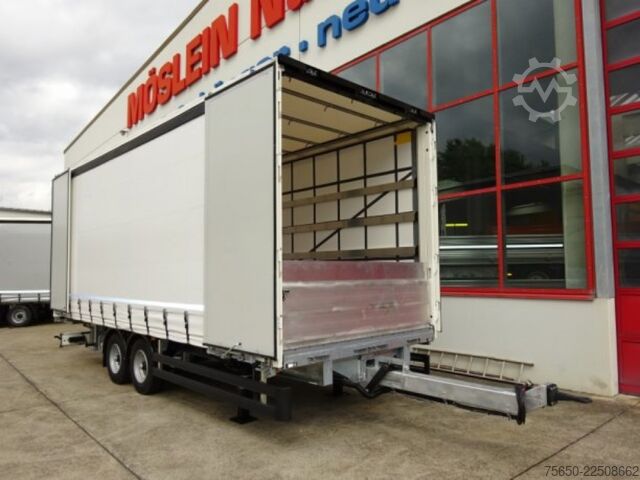 Remorcă deschisă cu prelată Möslein TPW 105 D Schwebheim  Tandem- Planenanhänger Durchladen