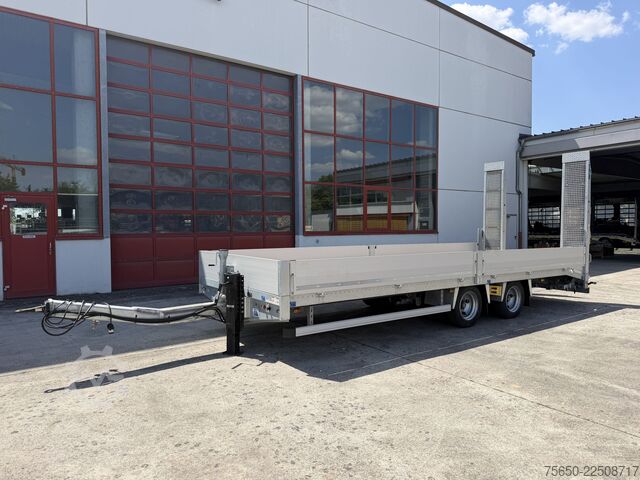 Remorcă cu platformă joasă Humbaur TBB  14,4 t Tandemtieflader 7,20 m lang, Neuwertig
