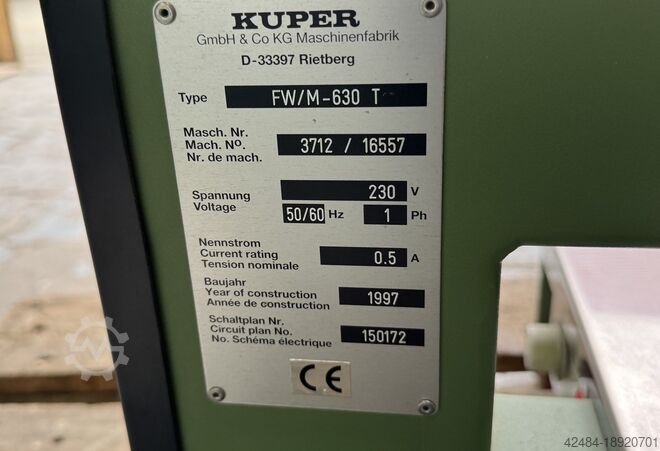 Mașină de lipit furnir Kuper FWJ630