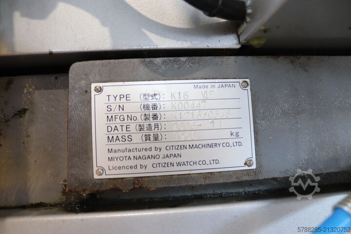 Citizen K16 VIP – Swiss automatic lathe Citizen K16 VIP