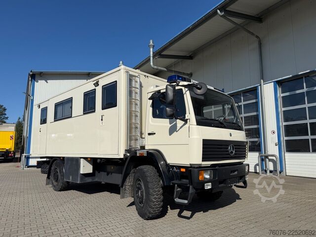 Kassevogn MERCEDES-BENZ 917 A 4x4 Allrad Einzelbereift 6m Koffer Klima