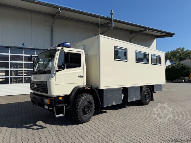 Kassevogn MERCEDES-BENZ 917 A 4x4 Allrad Einzelbereift 6m Koffer Klima