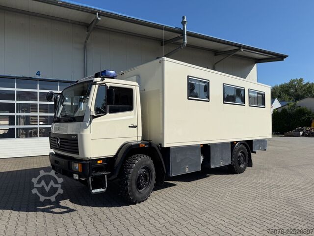 Campingvogn/autocamper MERCEDES-BENZ MB 917 A 4x4 Allrad Koffer 6m Klima Heizung