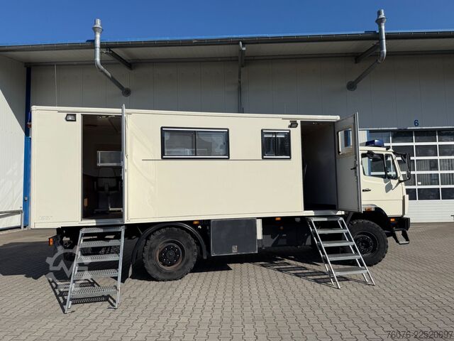 Campingvogn/autocamper MERCEDES-BENZ MB 917 A 4x4 Allrad Koffer 6m Klima Heizung