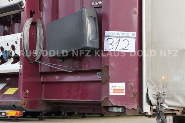Open semitrailer with tarp KRONE Pritsche Plane XL MegaLiner BWP Edscha Bordwände