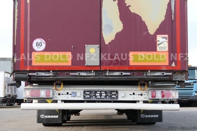 Open semitrailer with tarp KRONE Pritsche Plane XL MegaLiner BWP Edscha Bordwände