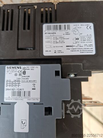 Effektkontaktor med hjælpekontaktblokke Siemens SIRIUS 3RT1056-6AP36