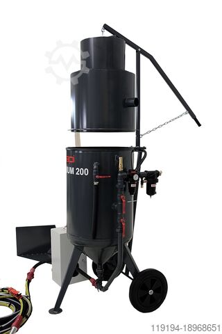 200 l mit Strahlmittelaufbereitung SAPI GMBH Rücksaug - Strahlgeräte Druck-Sandstrahlgerät