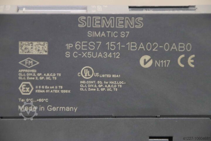 Profibus interface module Siemens 6ES7 151-1BA02-OABO