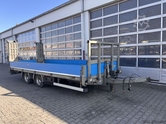 Reboque com plataforma rebaixada Humbaur HBTZ 136224 TA-BS  13,6 t Tandemtieflader