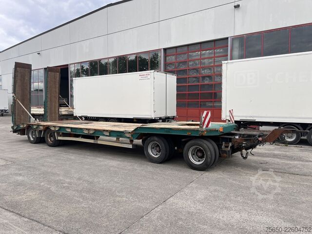 Alçak şasi römork Humbaur HTD 409525-4A  4 Achs Tiefladeranhänger, kein Müller Mitteltal