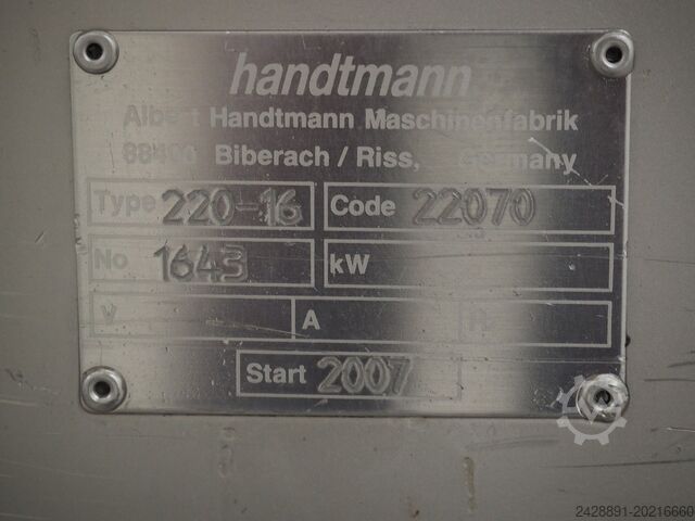 Linea di insacco e porzionatura con linea AL Handtmann, LOMA VF 616, IQ2, AL