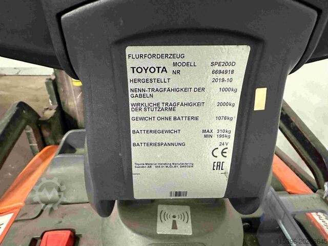 Palet istifleyici Toyota SPE 200 D
