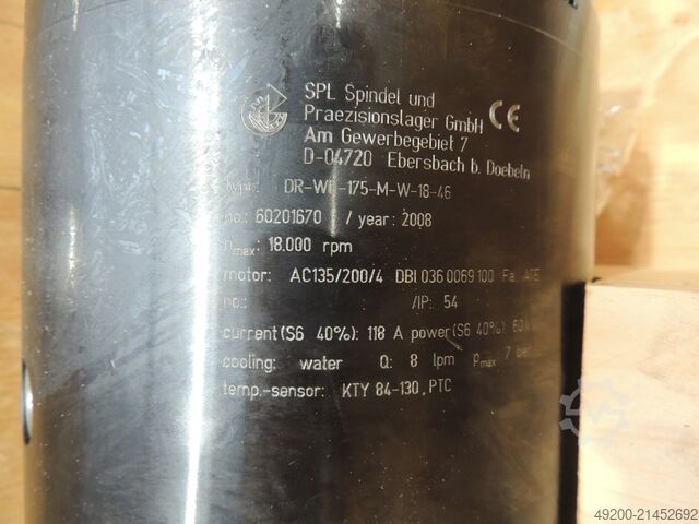 Motorspindel WEISS / SPL HSK-A63 175389A