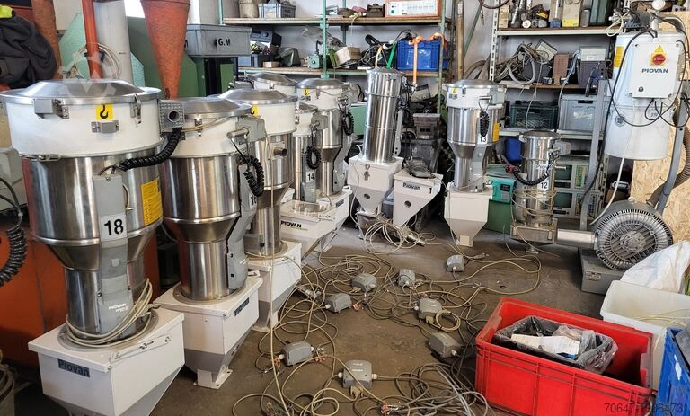 10 vantuzlu merkezi konveyör sistemi PIOVAN EASY 3 BASIC