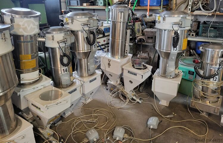 10 vantuzlu merkezi konveyör sistemi PIOVAN EASY 3 BASIC