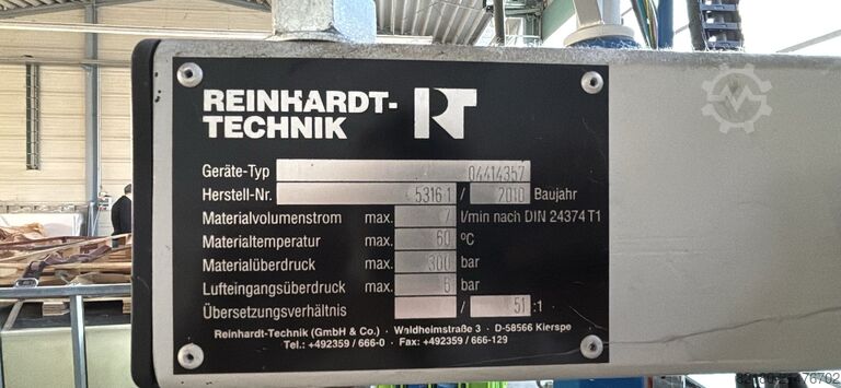 Ragasztó- és adagolórendszer Reinhardt 