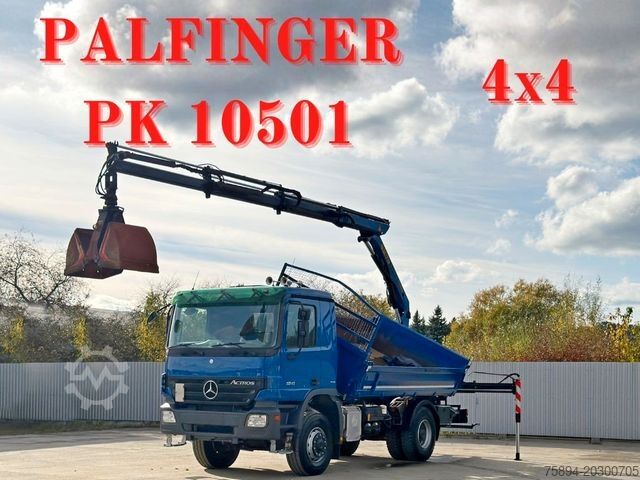 Basculantă MERCEDES-BENZ ACTROS 1841 * PK 10501 + FUNK * TOP * 4x4