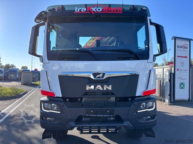 Driezijdige kipper MAN TGM 18.320 4X4 BB Krankipper Palfinger PK 12.501