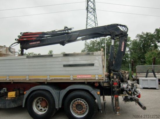 Třístranný sklápěč MAN TGS 26.400 3-SEITENKIPPER, 6X2-2 LENKACHSE HIAB 144ES -3DUO