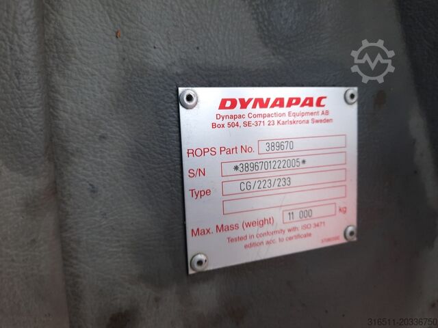 Tandemrulle Dynapac CG333 HF