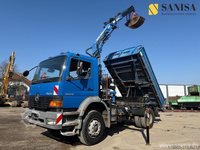 Tipper truck Mercedes-Benz Atego 1828/3 S.-Kipper Meiller/Atlas AK