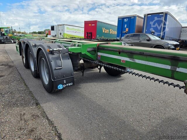 Transport de conteneurs D-TEC FLEXITRAILER/ALL CONNECTIONS/3 X EXTENDIBLE/486...