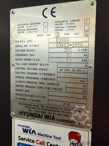 CNC soustruh Hyundai Wia E160A