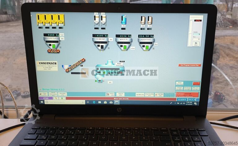 Míchací stanice na beton / betonárka CONSTMACH Concrete Batching Plant Stationary Concrete Mixing Plant 100M3/H