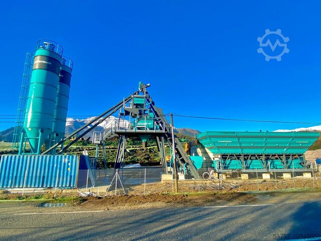 Betongblandningsanläggning / betongfabrik CONSTMACH Concrete Mixing  Plant 100 M3/H Compact Concrete Mixing Plant