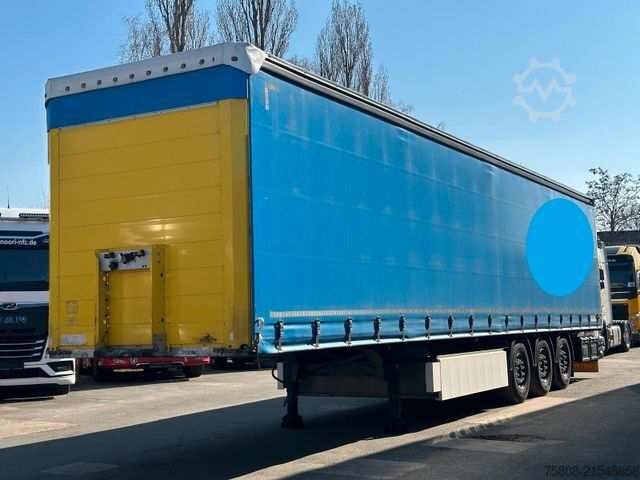 Nyitott ponyvás félpótkocsi SCHMITZ CARGOBULL SCS 24/L-13.62 Edscha Palettenkasten 2xLift Zink