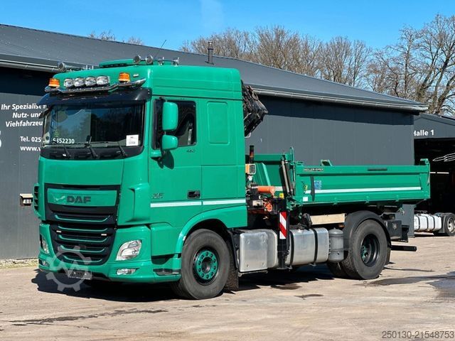 Driezijdige kipper DAF XF460FA 4x2 BL MEILLER DSK / ATLAS  126.3LK 36m³
