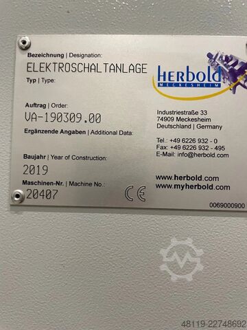 Compactadora de plástico Herbold HV 50/110 con molino de corte SML 60/100  Herbold Plastcompactors HV 50/110 mit Schneidmühle SML 60/100
