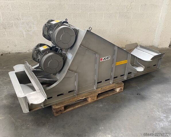 Canaleta vibratoria de alimentación, FUF 600/-150x2500 Jost Trilgoot, Type FUF 600/ - 150 x 2500