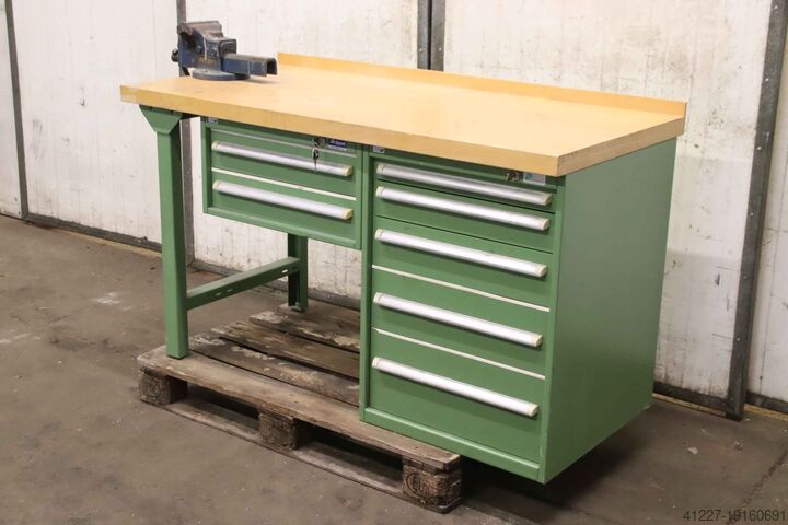 Werkbank met bankschroef Garant Perschmann 1500/700/H860 mm